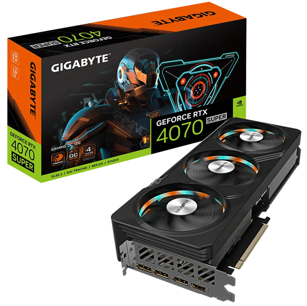 GIGABYTE RTX4070 Super GAMING OC 12GB//RTX4070 Super, HDMI, DP*3, 12G,D6X