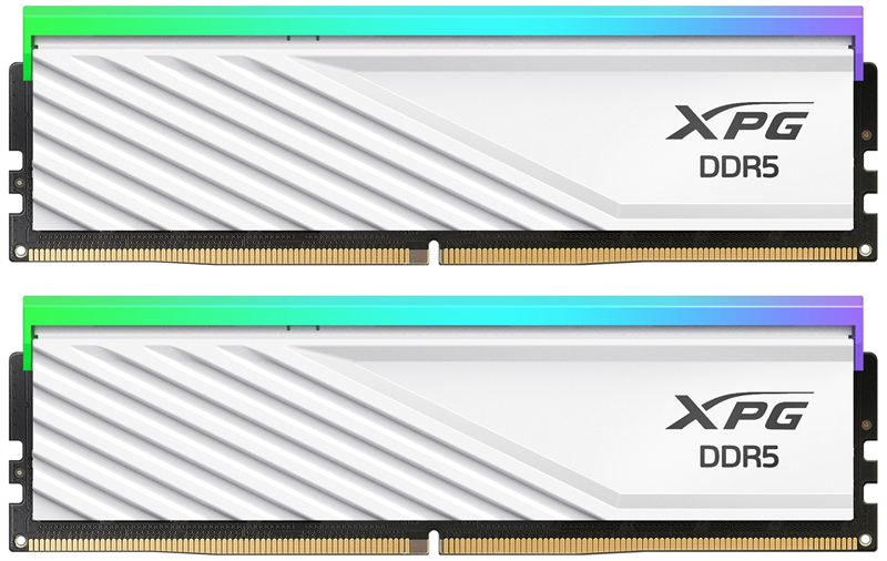 ADATA DDR5 DIMM 32GB 6400MHz 2*16GB 32-39-39 WHITE DUAL TRAY RGB