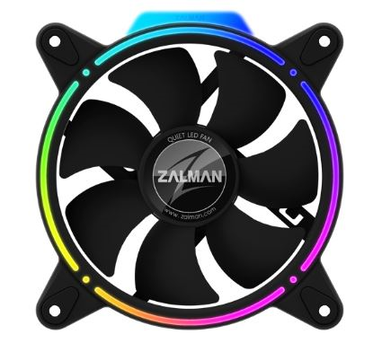 ZALMAN ZM-RFD120A, 120x120x25mm, 3 PIN ADDRESSABLE, 800-1500 RPM, 25.6DBA, HYDRAULIC BEARING