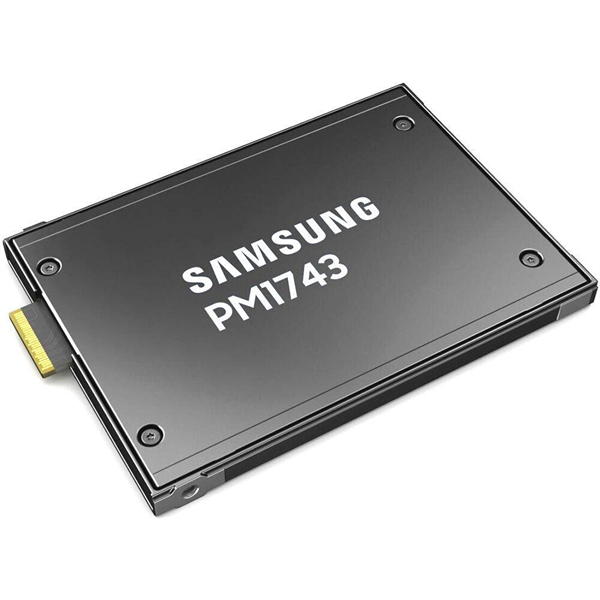 Samsung Enterprise SSD, 2.5"(SFF/U.2), PM1743, 7680GB, NVMe PCIe Gen5 1x4, R14000/W6000Mb/s, IOPS(R4K) 2500K/300K, MTBF 2,5M, 1DWPD/5Y, TBW 14016TB, OEM