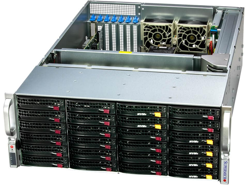 Supermicro SuperStorage 4U Server 641E-E1CR24L 2x6548Y+/4x64Gb/ 1x7450 PRO 480GB NVMe M.2