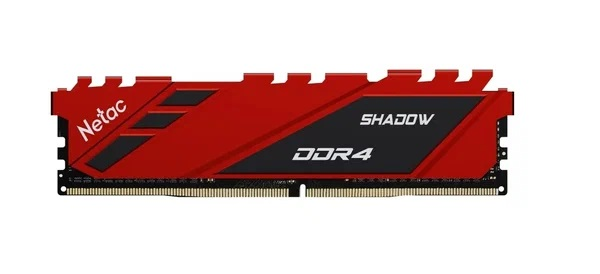 Netac Shadow 8GB DDR4-3200 (PC4-25600) C16 16-20-20-40 1.35V XMP Memory module (DIMM) Red