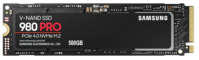 SSD M.2 (PCI-E NVMe) 500Gb Samsung 980 PRO (R6900/W5000MB/s) (MZ-V8P500BW) 1year