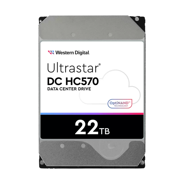 Western Digital Ultrastar DC HС570 HDD 3.5" SATA 22Tb, 7200rpm, 512MB buffer, 512e (0F48155), 1 year