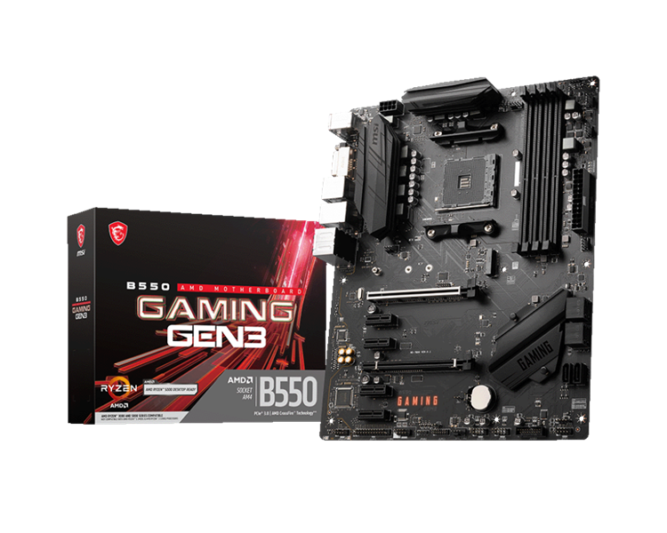 MSI B550 GAMING GEN3 AM4,4DDR4,2PCI-Ex16,4PCI-Ex1,1M.2,6SATA3, 2USB3.2 GEN2,4USB3.2 Gen1