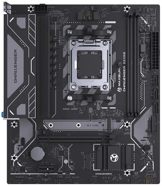 MAXSUN MS-Challenger B650M, AM5, B650, 2*DDR5, 3*SATA3, M.2, 4*USB 3.2, 2*USB 2.0, 1*PCIEx16, 1*PCIEx1, DP+HDMI, mATX