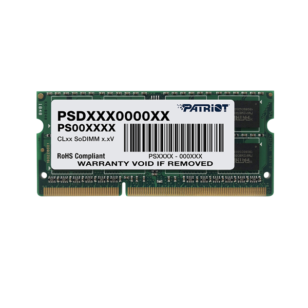 Patriot SL DDR3 4GB 1333MHz SO-DIMM SINGLE 1*4GB CL9 9-9-9-9 1.5V