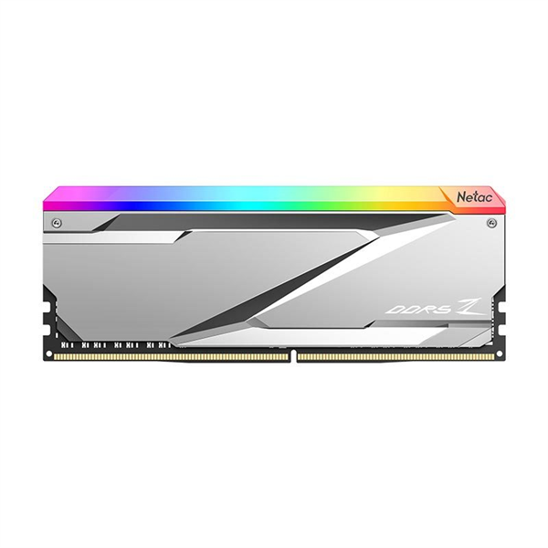 Netac Z RGB 32GB (2x16GB) DDR5-7200 (PC5-57600) C34 34-45-45-115 1.4V XMP Dual DIMM Kit Silver