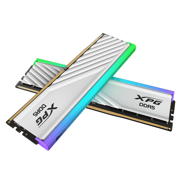 ADATA DDR5 DIMM 32GB 6000MHz 2*16GB 34-38-38 WHITE DUAL TRAY RGB