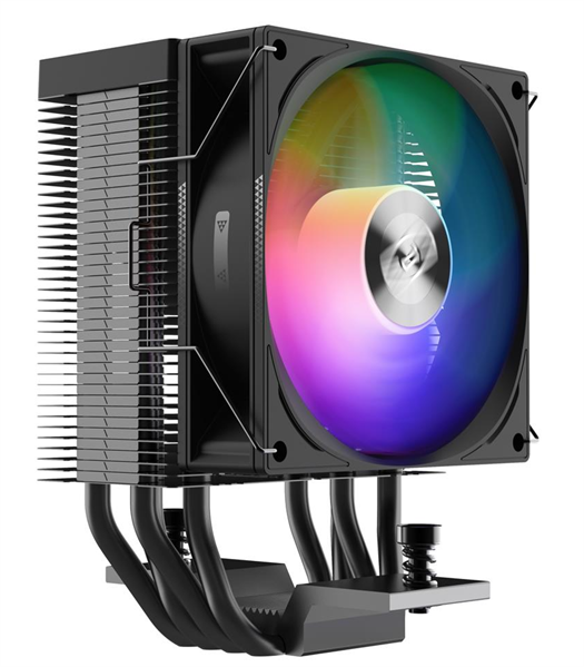 PCCooler R400 ARGB BK S115X/1200/1700/AM4/AM5 (TDP 180W, 90mm ARGB Fan, 4 тепловые трубки 6мм, 650-2200RPM, 28,3dBa)