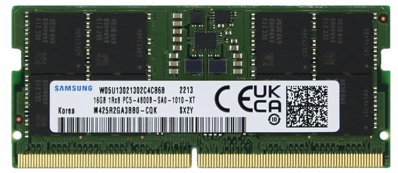 Samsung DDR5 16GB SO-DIMM 4800MHz (M425R2GA3BB0-CQK) 1 year, OEM