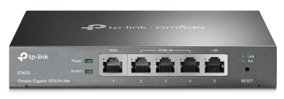 TP-Link ER605, SafeStream™ Gigabit Multi-WAN VPN Router