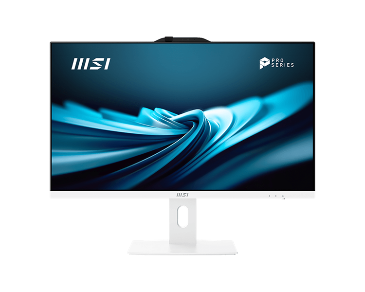 MSI Pro AP272P 14M AiO 27" FHD(1920x1080)IPS AG Non-touch, Core i7-14700 (2.1GHz), 16Gb DDR5(2x8Gb), 512GB SSD M.2, Intel UHD, WiFi, BT, camera, WirelessKB&mouse Eng/Rus,noOS,1y war-ty, White