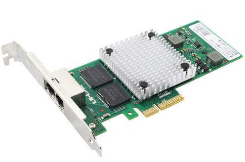 LR-Link NIC PCIe x4, 2 x 1G, Base-T, Intel I350 chipset (FH+LP)