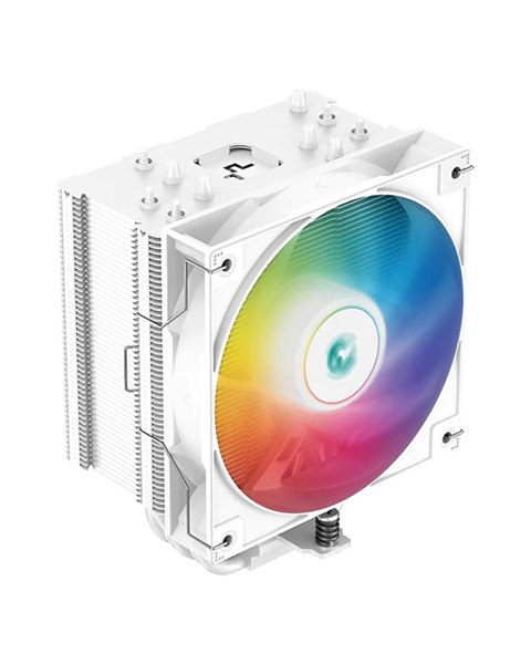 DEEPCOOL AG500 WH ARGB LGA1700/1200/115X/AM5/AM4 (12шт/кор, TDP 240W, PWM, ARGB Fan 120mm, 5 тепл. Трубок, Copper Base, белый) RET