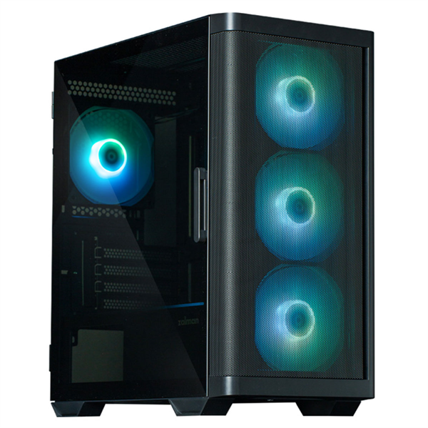 ZALMAN M4, MATX, BLACK, WINDOW, 1xCombo (3.5'' or 2.5''), 1x3.5", 2x2.5", 1xUSB2.0, 2xUSB3.0, FRONT 3x120mm ARGB, REAR 1x120mm ARGB