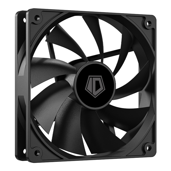 ID-COOLING XF-120-K 120x120x25мм (60шт./кор, PWM, Low Noise, резиновые углы, 700-1800об/мин, черный)  BOX