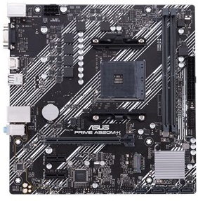 ASUS PRIME A520M-K, AM4, A520, 2*DDR4, 2*DDR4, 4*SATA, 1*M.2, 4*USB 3.2, 2*USB 2.0, 1*PCIx16, 2*PCIx1, D-Sub+HDMI, mATX; 90MB1500-M0EAY0