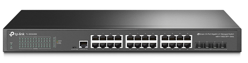 TP-Link SG3428X, Omada™ 24-Port Gigabit L2+ Managed Switch with 4 10GE SFP+ Slots