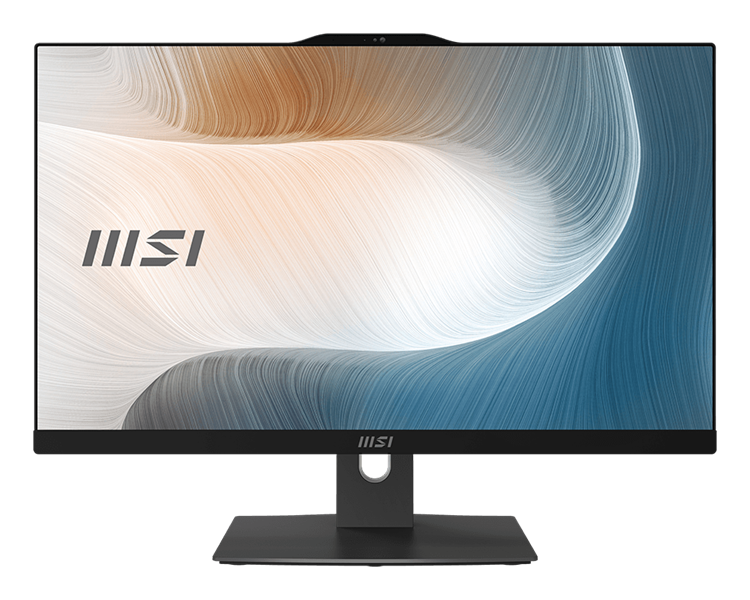 MSI Modern AM242P 1M AiO 23,8" FHD (1920x1080)IPS AG Non-touch,Core i3-100U (1.2GHz),8Gb DDR5(1*8GB),512GB SSD M.2, Intel UHD, WiFi, BT, camera, WirelessKB&mouse Eng/Rus, No OS,1y,Black