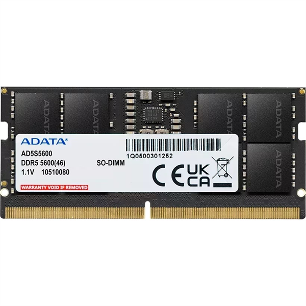 ADATA DDR5 SO-DIMM 16GB 5600MHz 1*16GB 46-45-45 SINGLE TRAY