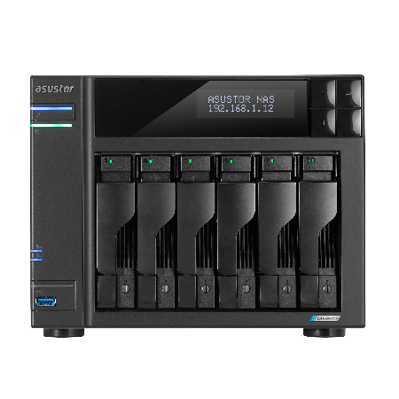 ASUSTOR AS6706T 6-Bay NAS/Media player/Intel Celeron N5105 2.0GHz up to 2.9GHz, 8GB SO-DIMM DDR4, noHDD(HDD,SSD),2xUSB3.2,HDMI