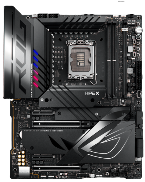 ASUS ROG MAXIMUS Z790 APEX ENCORE, LGA1700, Z790, 2*DDR5,  4*SATA, 5*M.2, 9*USB 3.2, Type-C, 2*PCIx16, 2*PCIx4, ATX; 90MB1FX0-M0EAY0