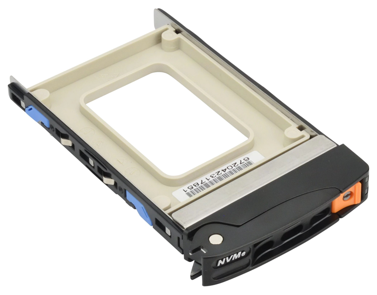 Supermicro MCP-220-00167-0B Gen 3 2.5-inch Tool-less NVMe drive tray (clip design),RoHS