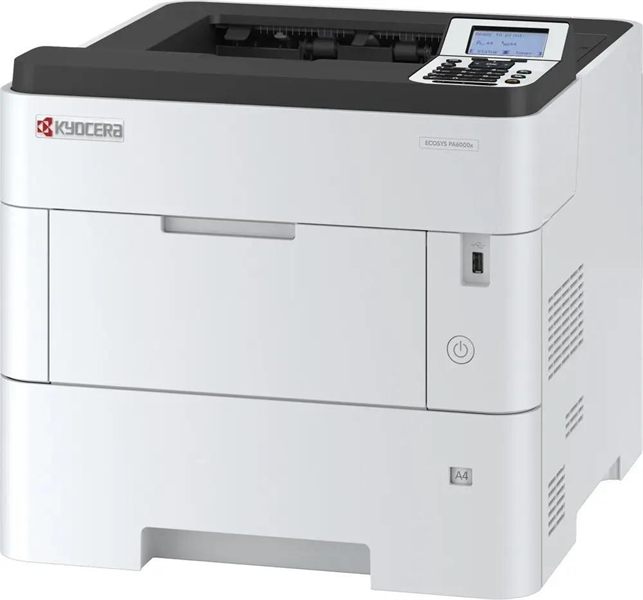 Kyocera ECOSYS PA6000x, Принтер, ч/б лазерный, A4, 60 стр/мин, 1200x1200 dpi, 512 Мб, USB 2.0, Network, лоток 500 л., Duplex, старт.тонер 11000 стр.