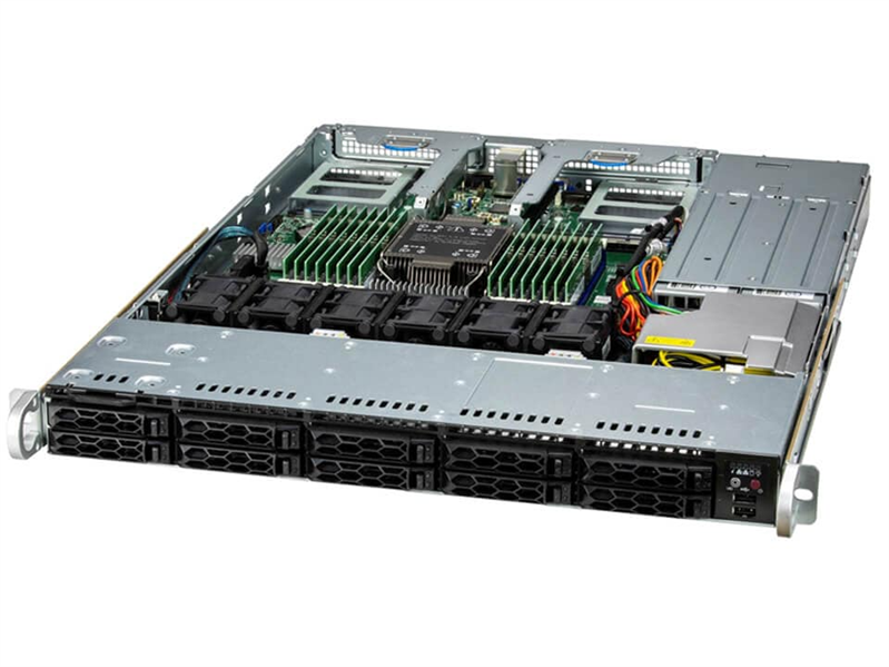 Supermicro SuperServer 1U 111C-NR noCPU(1) 4th/5th Gen(MCC Carrier)/ 350W TDP/no DIMM(16)/ 4x NVMe Hybrid+ 6x SAS/SATA/ 2x1Gb/ SFT-DCMS-SINGLE/2x 860W/ 2nd config