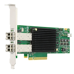 Broadcom Emulex LPe32002-M2 HBA Dual Port 32Gb Fibre Channel HBA (LPE32002-M2), LP + FH, transivers included