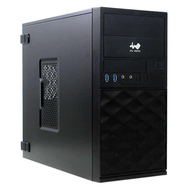 Mini Tower InWin EFS052 Black ______ U3*2+A(HD) + front fan holder + Screwless mATX (без блока питания)