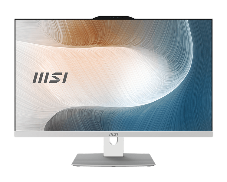 MSI Modern AM272P 1M AiO 27" FHD(1920x1080)IPS AG Non-touch, Core i5-120U (1.4GHz), 16GB DDR5(2x8GB),512GB SSD M.2,Intel UHD,WiFi,BT,camera,WirelessKB&mouse Eng/Rus,NoOS,1y war-ty,White