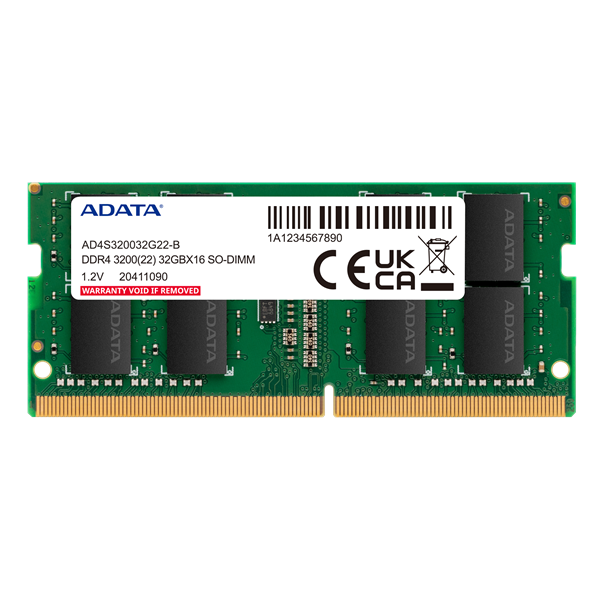 ADATA DDR4 SO-DIMM 32GB 3200MHz 1*32GB 22-22-22 SINGLE TRAY