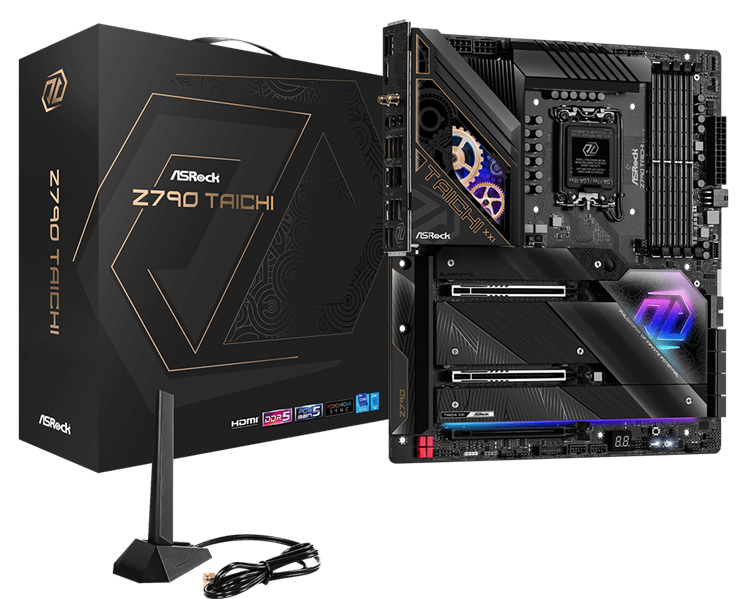 ASROCK Z790 TAICHI, LGA1700, Z790, 4*DDR5, 8*SATA, 6*M.2, 12*USB 3.2, 6*USB 2.0, Type-C, 2*PCIx16, 1*PCIx1, 1*M.2 (Key E), ATX