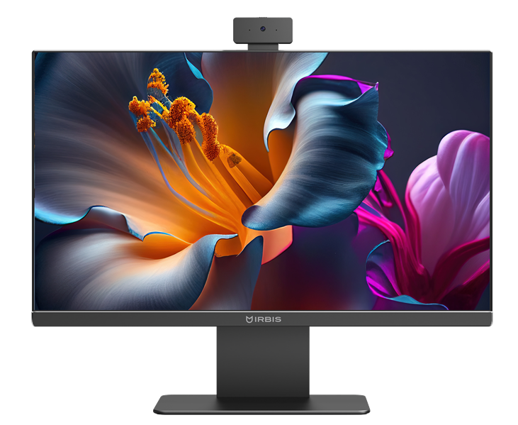 IRBIS GroovyAIO 24; 23.8“(N100;8GB/256GB;IPS;16:9;1920x1080x100Hz;1000:1;250Cd/m2;5ms;HDMI(out);VGA;USB-C;4*USB2.0;2*USB3.1;RJ45;WebC 5MP;WIFI6;BT5.0;Tilt;Spk2*3W;keyb+mouse;Win11Pro(Китай)