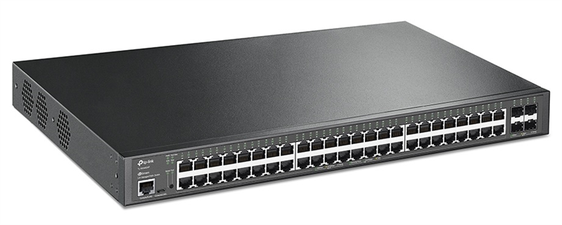 TP-Link SG3452XP, Omada™ 48-Port Gigabit and 4-Port 10GE SFP+ L2+ Managed Switch with 48-Port PoE+