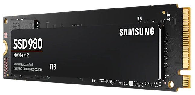 SSD M.2 (PCI-E NVMe) 1Tb (1024GB) Samsung 980 (R3500/W3000MB/s) (MZ-V8V1T0BW) 1year