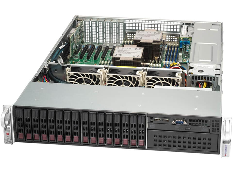 Supermicro SuperServer 2U 221P-C9R / 2x4410Y/ 2x64Gb/ 1xIntel D3 S4520 480GB SATA/ 3908HW/ 2x1200W/ 1st config