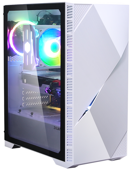 ZALMAN Z3 ICEBERG, ATX, WHITE, WINDOW, 5x3.5", 1x2.5", 1xUSB2.0, 2xUSB3.0, FRONT 1x120mm ARGB, REAR 1x120mm ARGB