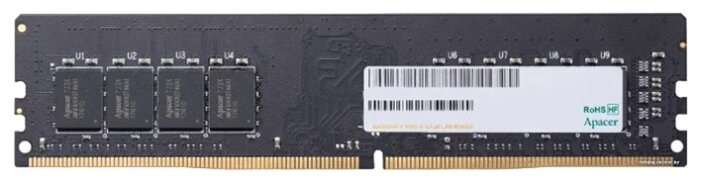 Apacer  DDR4  16GB  2666MHz DIMM (PC4-21300) CL19 1.2V (Retail) 1024*8  3 years (AU16GGB26CQYBGH / EL.16G2V.GNH)