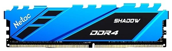 Netac Shadow 16GB DDR4-3200 (PC4-25600) C16 16-20-20-40 1.35V XMP Memory module (DIMM) Blue