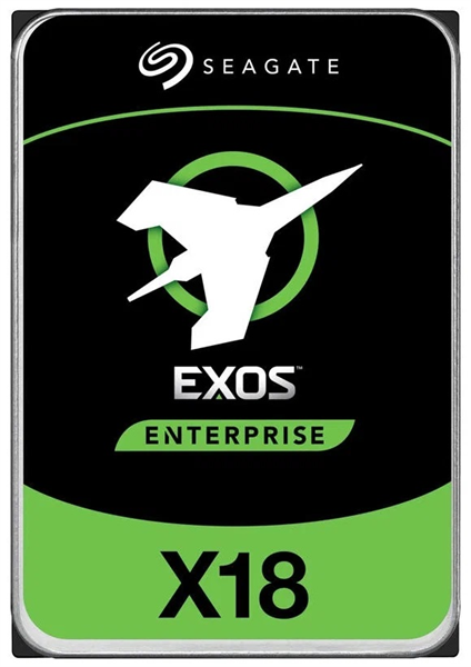 Seagate Exos X18 HDD 3.5" SAS 14Tb, Exos X18, 7200 rpm, 256Mb buffer, 512e/4kn, CMR, ST14000NM004J, 1 year