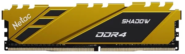 Netac Shadow 8GB DDR4-3600 C18 Yellow Memory module (DIMM)