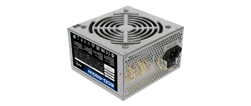 Aerocool ECO-650W <ATX12V 2.3, 20+4P, 4+4P, PCIe 6+2P, PATA x3, SATA x4>