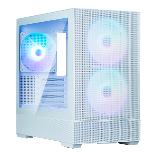 ZALMAN P30 AIR, MATX, WHITE, WINDOW, 2xCombo (3.5'' or 2.5''), 3x2.5", 1xUSB TYPE-C, 1xUSB3.0, FRONT 2x140mm ARGB, REAR 1x140mm ARGB