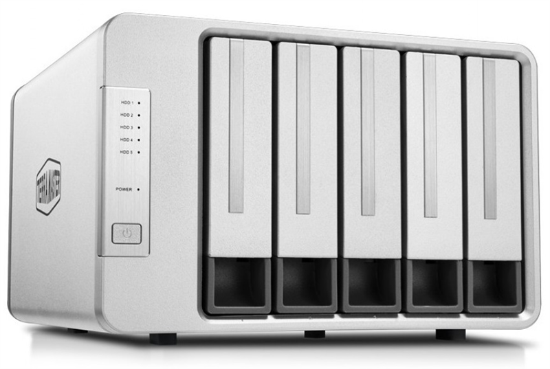 TerraMaster D5-300 DAS tower/2xHDDs RAID0,1,10,5,JBOD/up to 5 SATA(3,5' or 2,5')/1xUSB3.1 Type-C gen1/1xPS/1YW