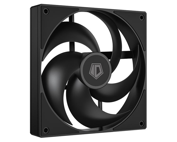 ID-COOLING AS-140-K 140x140x25мм (60шт./кор, PWM, резиновые углы, черный, 300-1800об/мин, супертихий) BOX