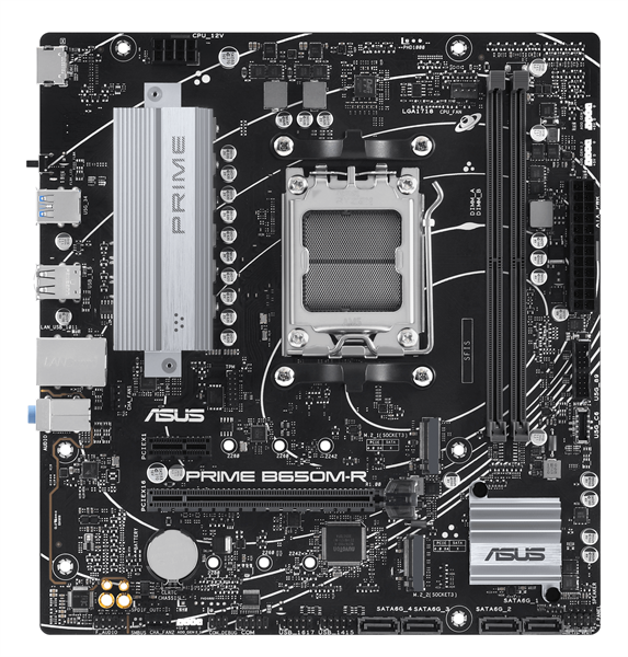 ASUS PRIME B650M-R, AM5, B650, 2*DDR5, 4*SATA, 2*M.2, 2*USB 3.2, 4*USB 2.0, 2*PCIx16, 1*PCIx1, HDMI, mATX; 90MB1H30-M0EAY0