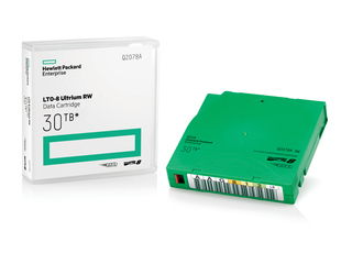 HPE Ultrium LTO8 30TB  non custom bar code labeled cartridge 20-pack (for libraries & autoloaders; incl. 20 x Q2078A)